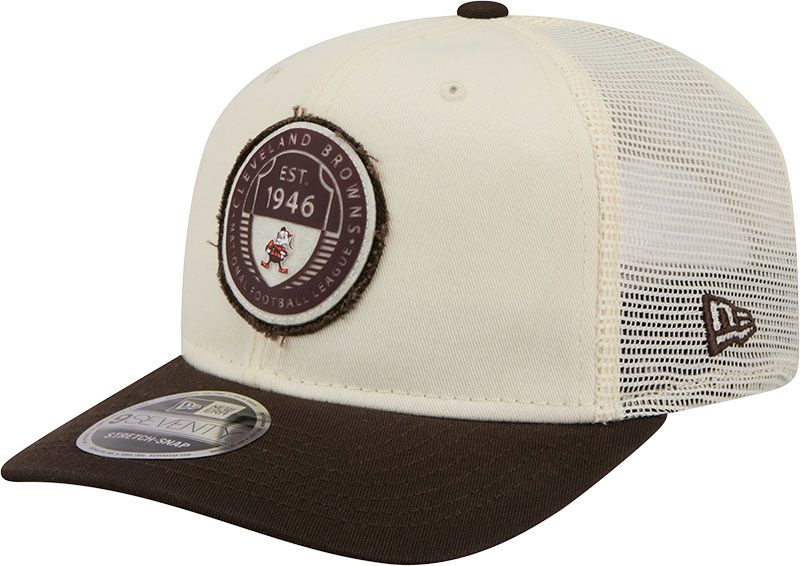 New Era Adult Cleveland Browns Brown Circle Patch Throwback 9Seventy Adjustable Hat product image