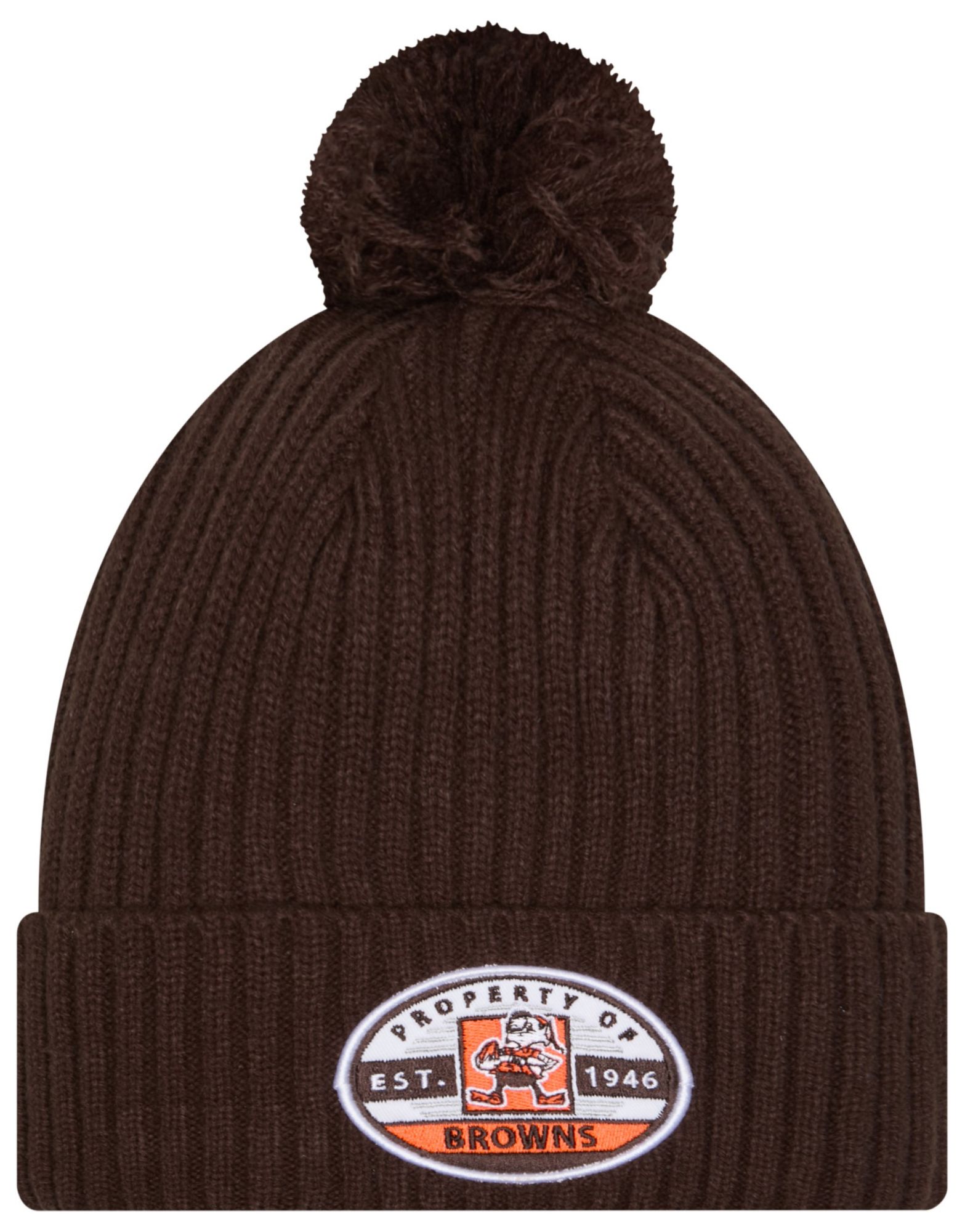 New Era Adult Cleveland Browns Brown Property Cuffed Knit Beanie product image