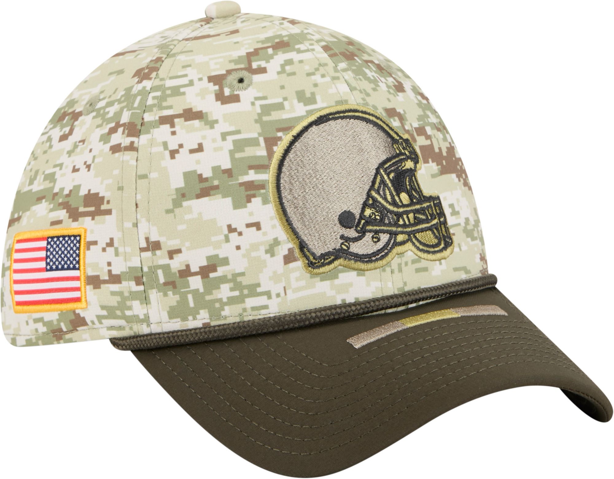 New Era Adult Cleveland Browns Camo Salute To Service 2025 39Thirty Stretch Fit Hat product image