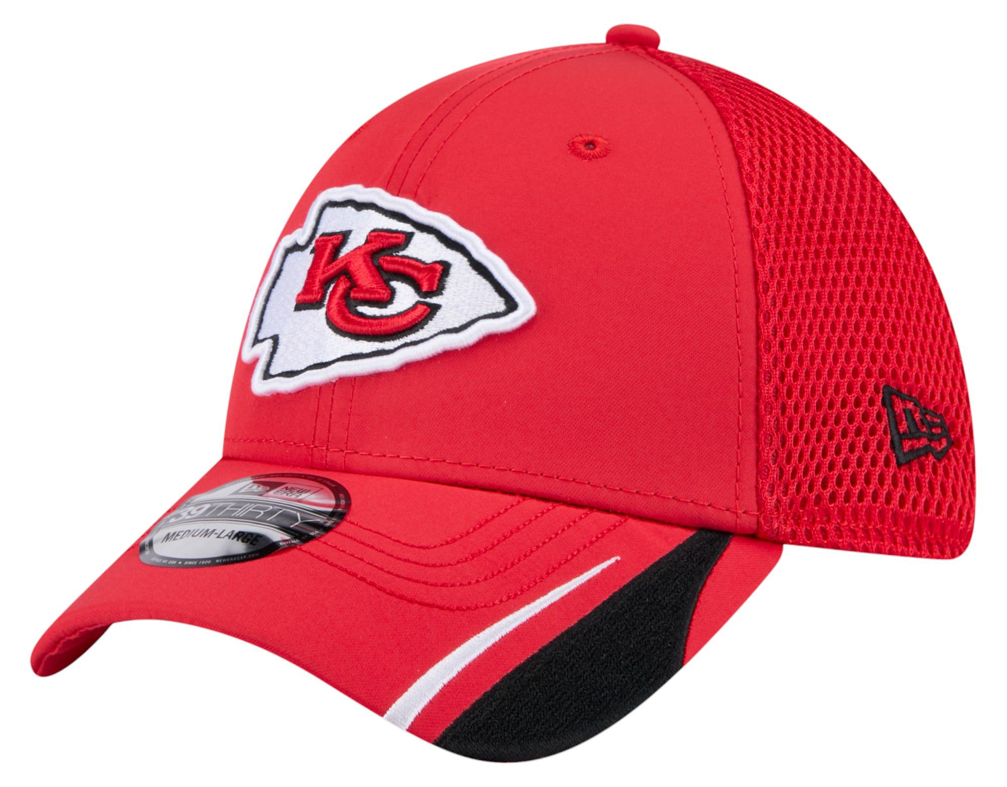 New Era Adult Kansas City Chiefs Red Linear 39Thirty Adjustable Hat product image