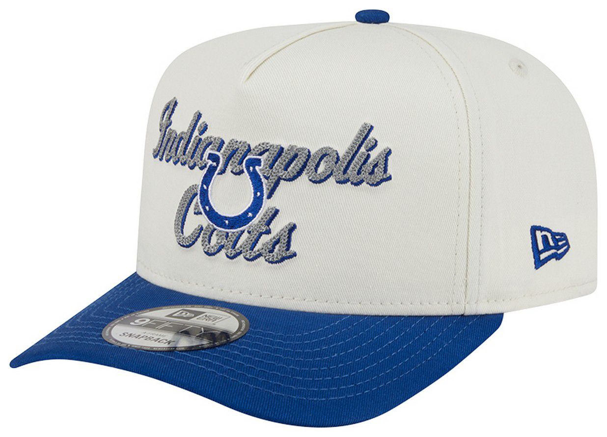 New Era Adult Indianapolis Colts Chain Stitch Navy 9fifty Adjustable Hat product image