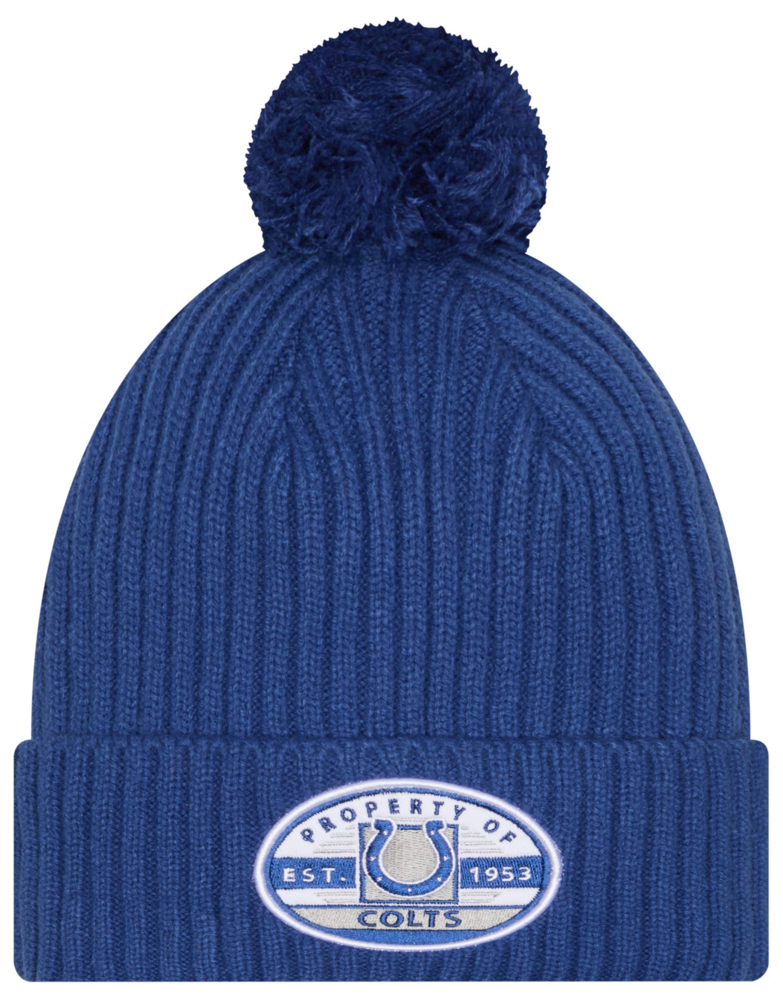 New Era Adult Indianapolis Colts Blue Property Cuffed Knit Beanie product image