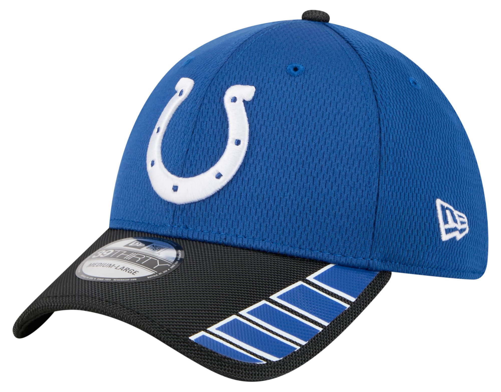 New Era Adult Indianapolis Colts Blue Visor Hit 39Thirty Stretch Fit Hat product image