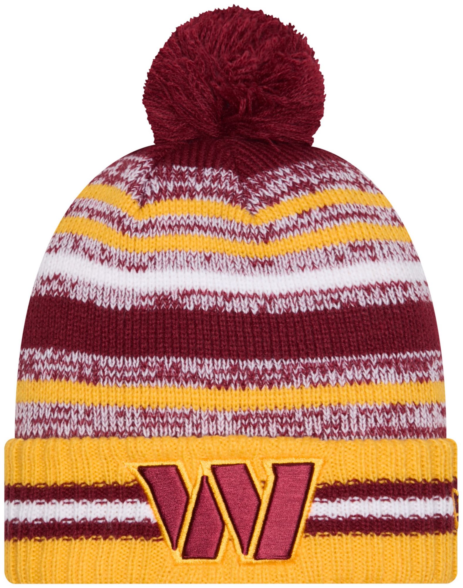 New Era Adult Washington Commanders Dark Red Cheer Knit Hat product image