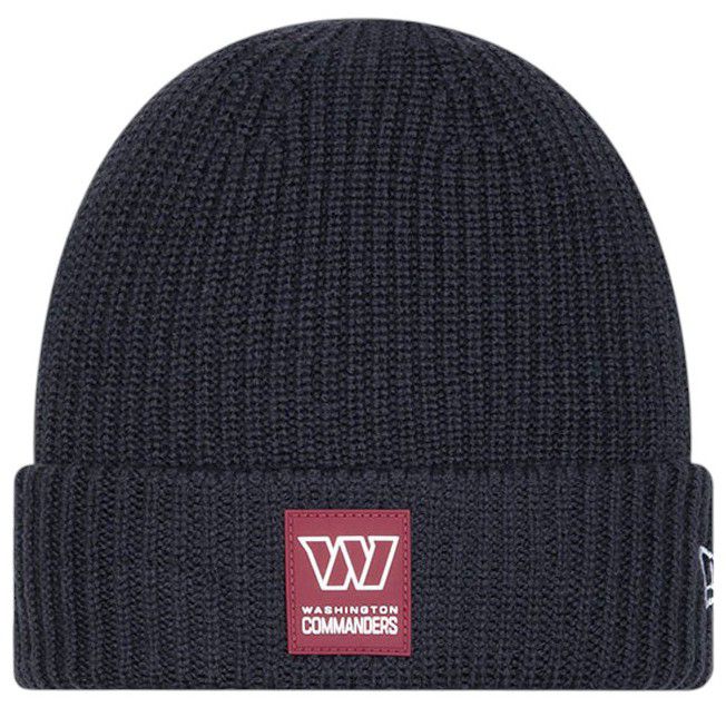 New Era Adult Washington Commanders Charcoal Sideline Cuffed Knit Beanie product image