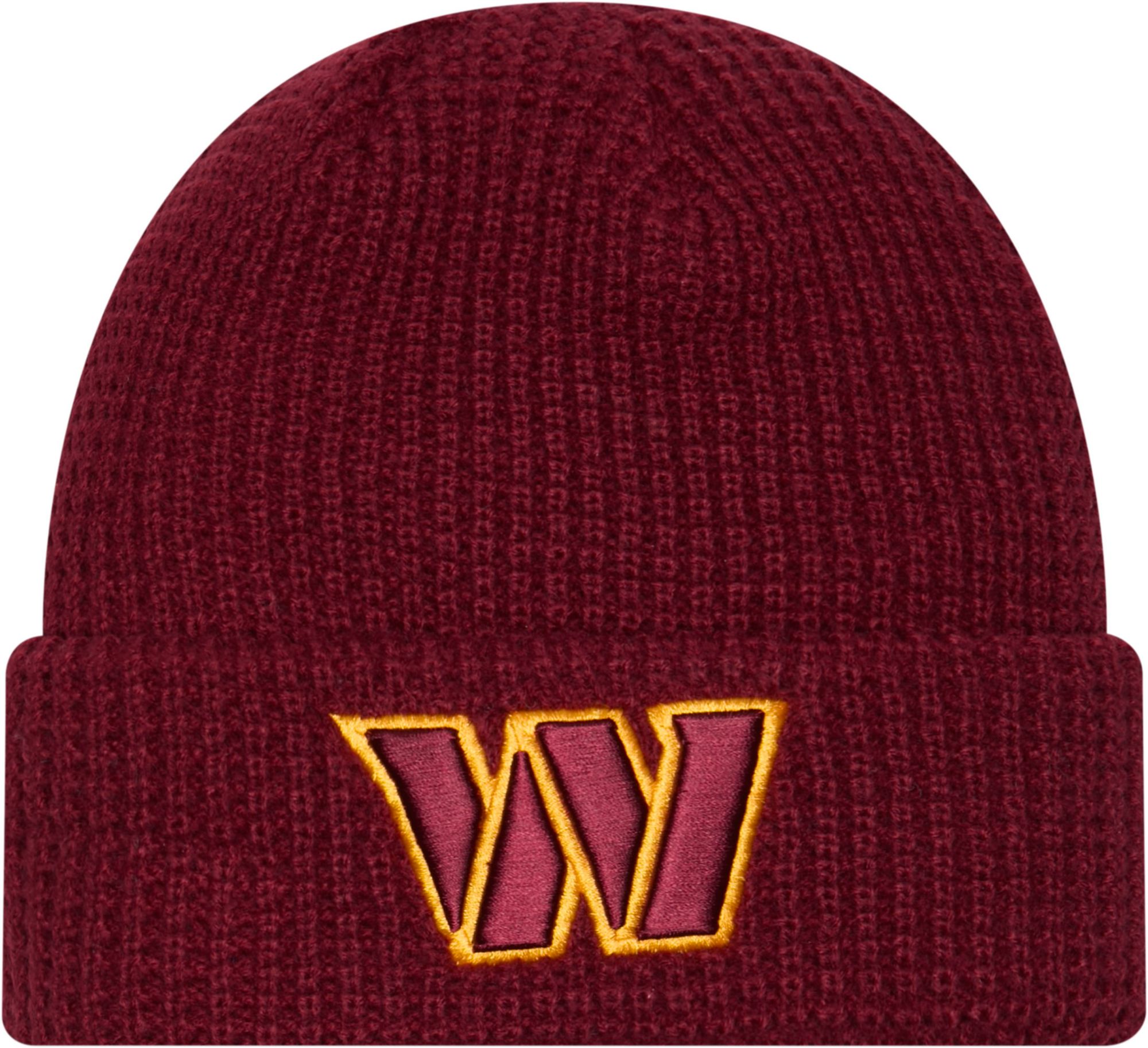New Era Adult Washington Commanders Maroon Waffle Knit Beanie product image