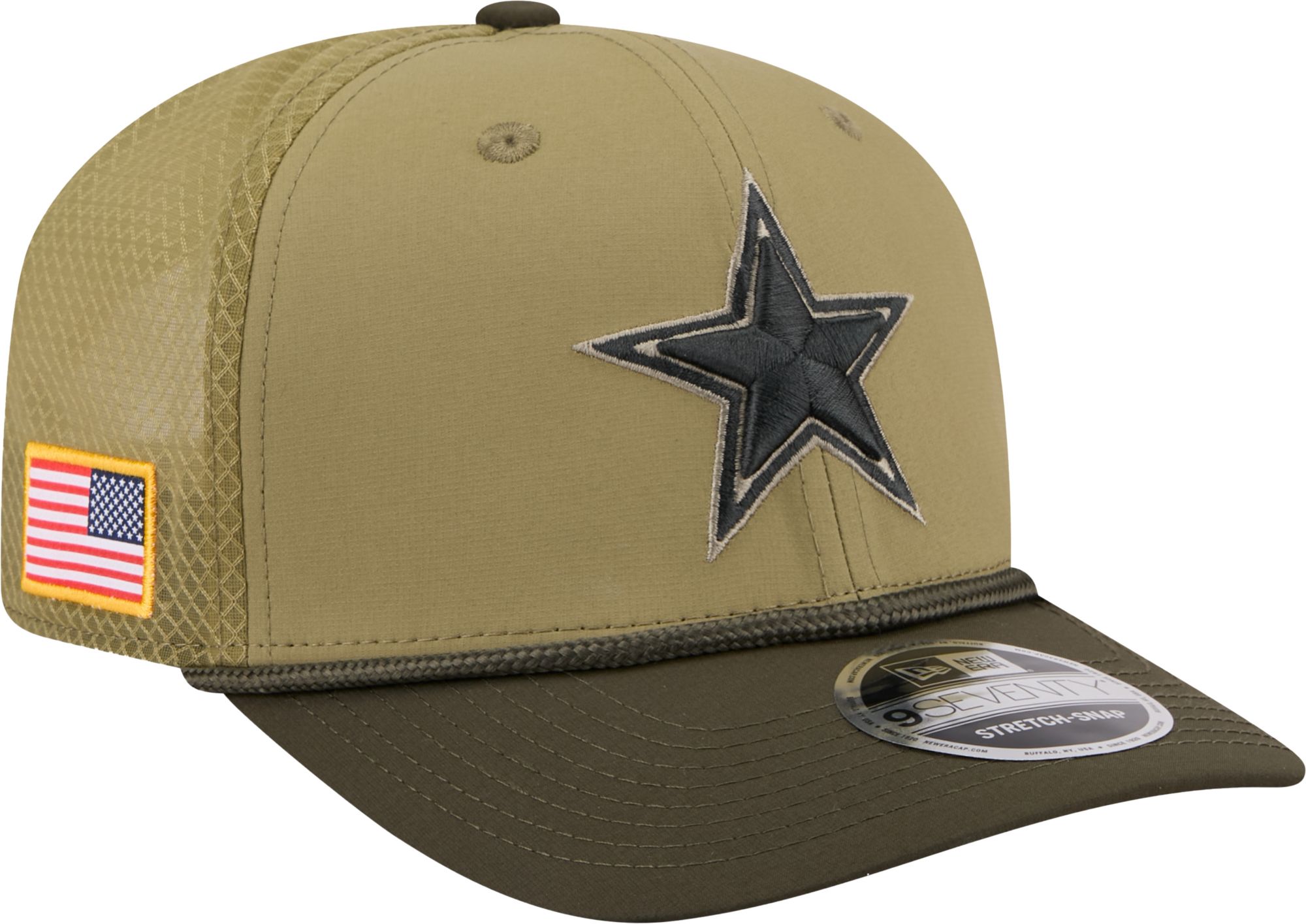 New Era Adult Dallas Cowboys Moss Salute To Service 2025 9Seventy Adjustable Stretch-Snap Hat product image