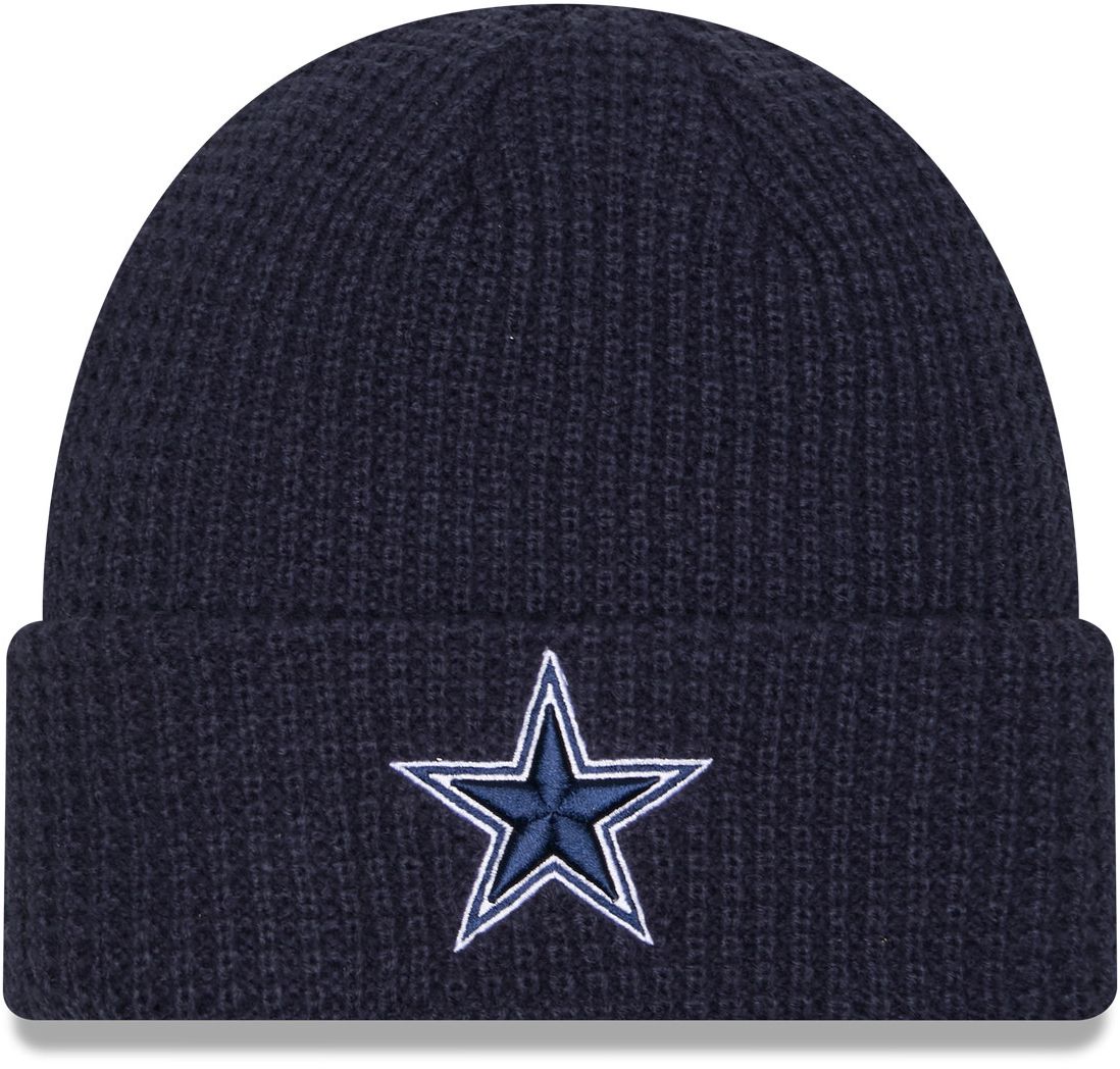 New Era Adult Dallas Cowboys Navy Waffle Knit Beanie product image