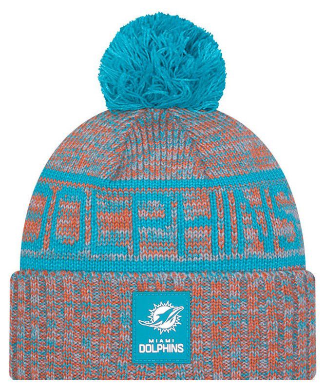 New Era Adult Miami Dolphins Sideline Sport Knit Beanie product image