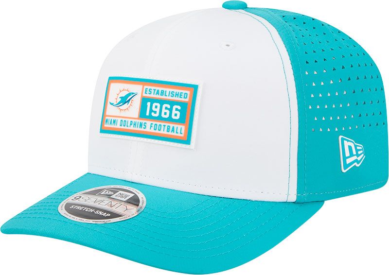 New Era Adult Miami Dolphins Established Patch Aqua 9seventy Adjustable Hat product image