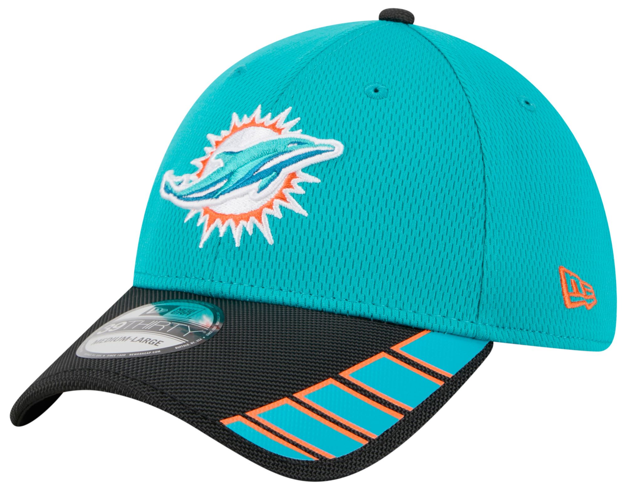 New Era Adult Miami Dolphins Aqua Night 39Thirty Stretch Fit Hat product image