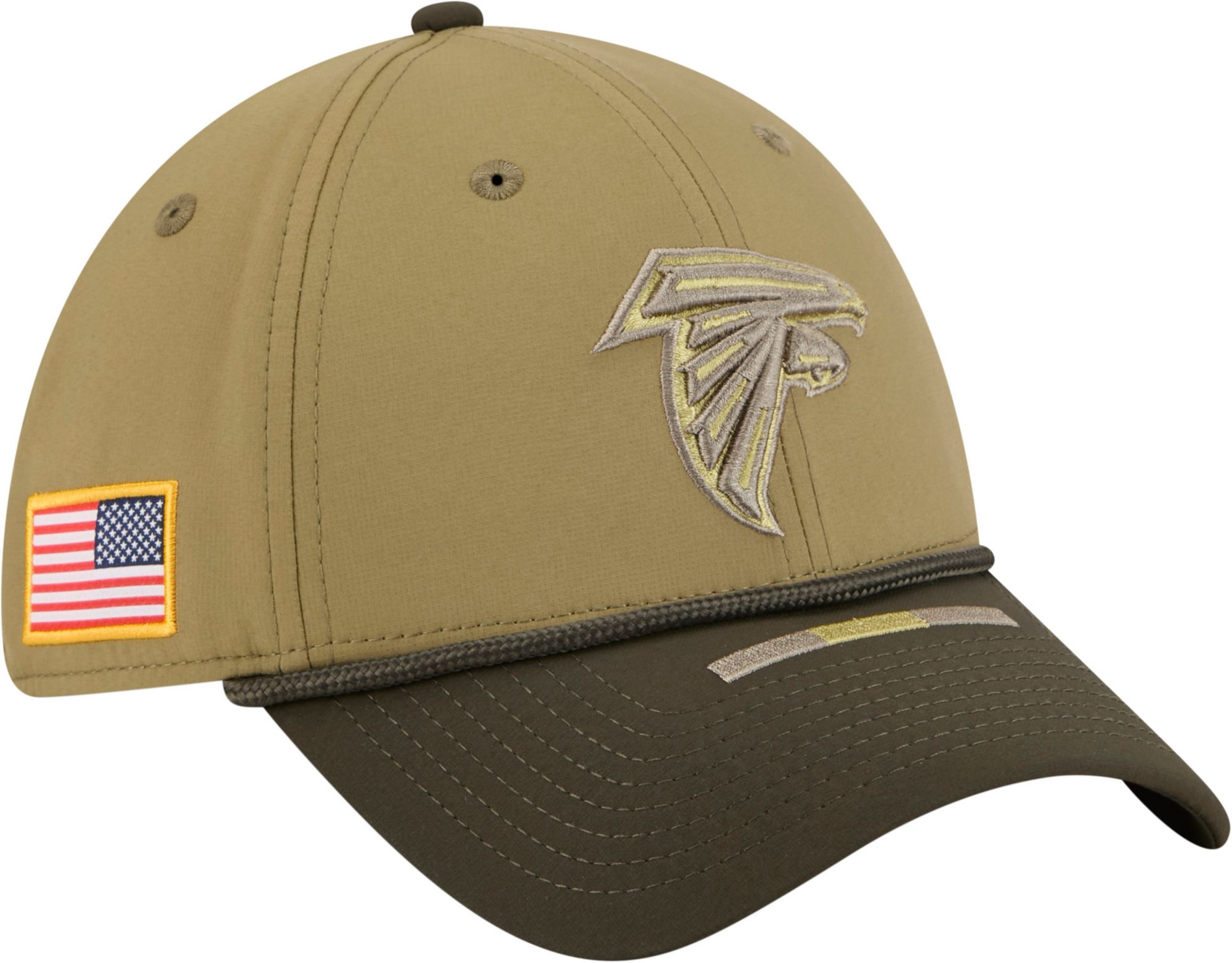 New Era Adult Atlanta Falcons Dark Moss Salute To Service 2025 39Thirty Stretch Fit Hat product image