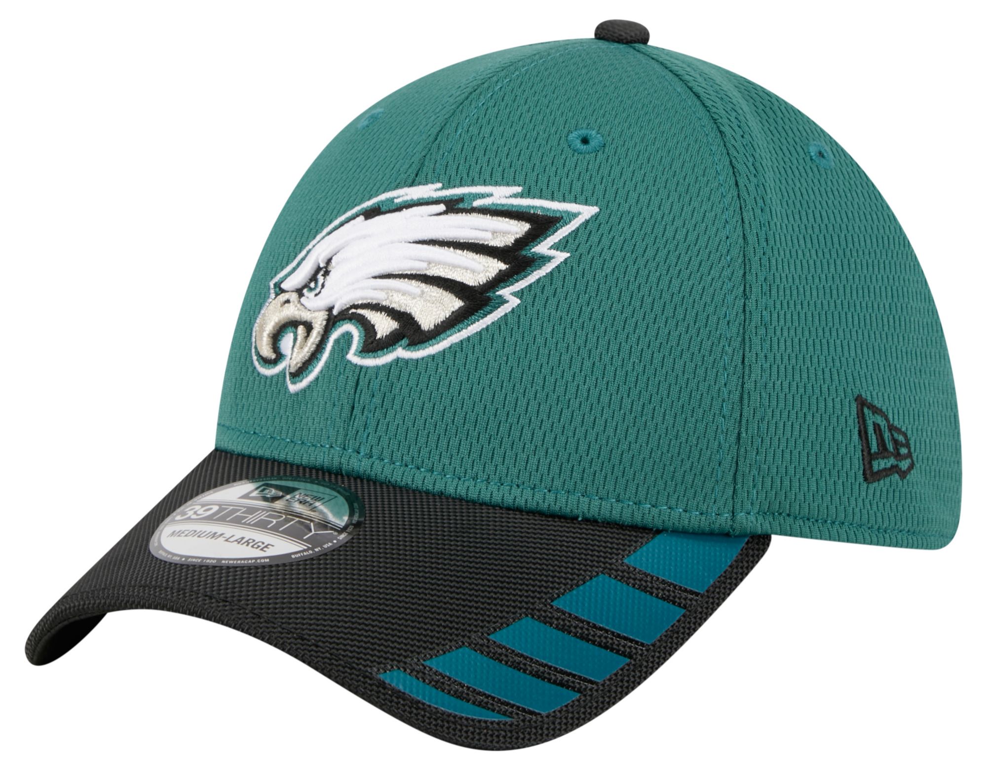 New Era Adult Philadelphia Eagles Green Visor Hit 39Thirty Stretch Fit Hat product image