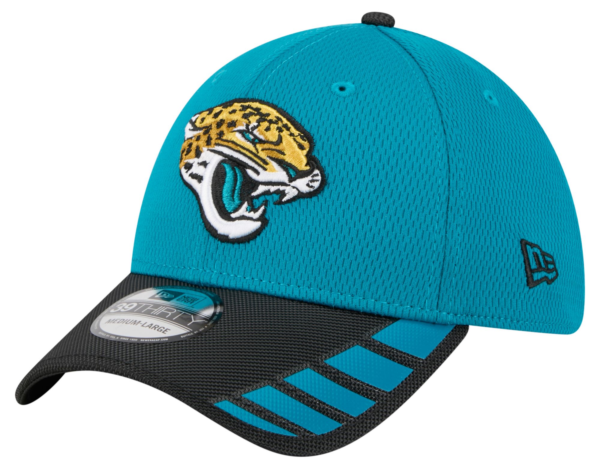 New Era Adult Jacksonville Jaguars Teal Visor Hit 39Thirty Stretch Fit Hat product image