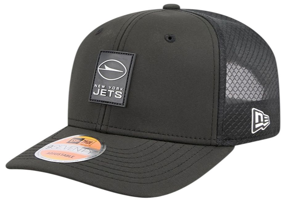 New Era Adult New York Jets Sideline 2025 Black 9Seventy Adjustable Trucker Hat product image