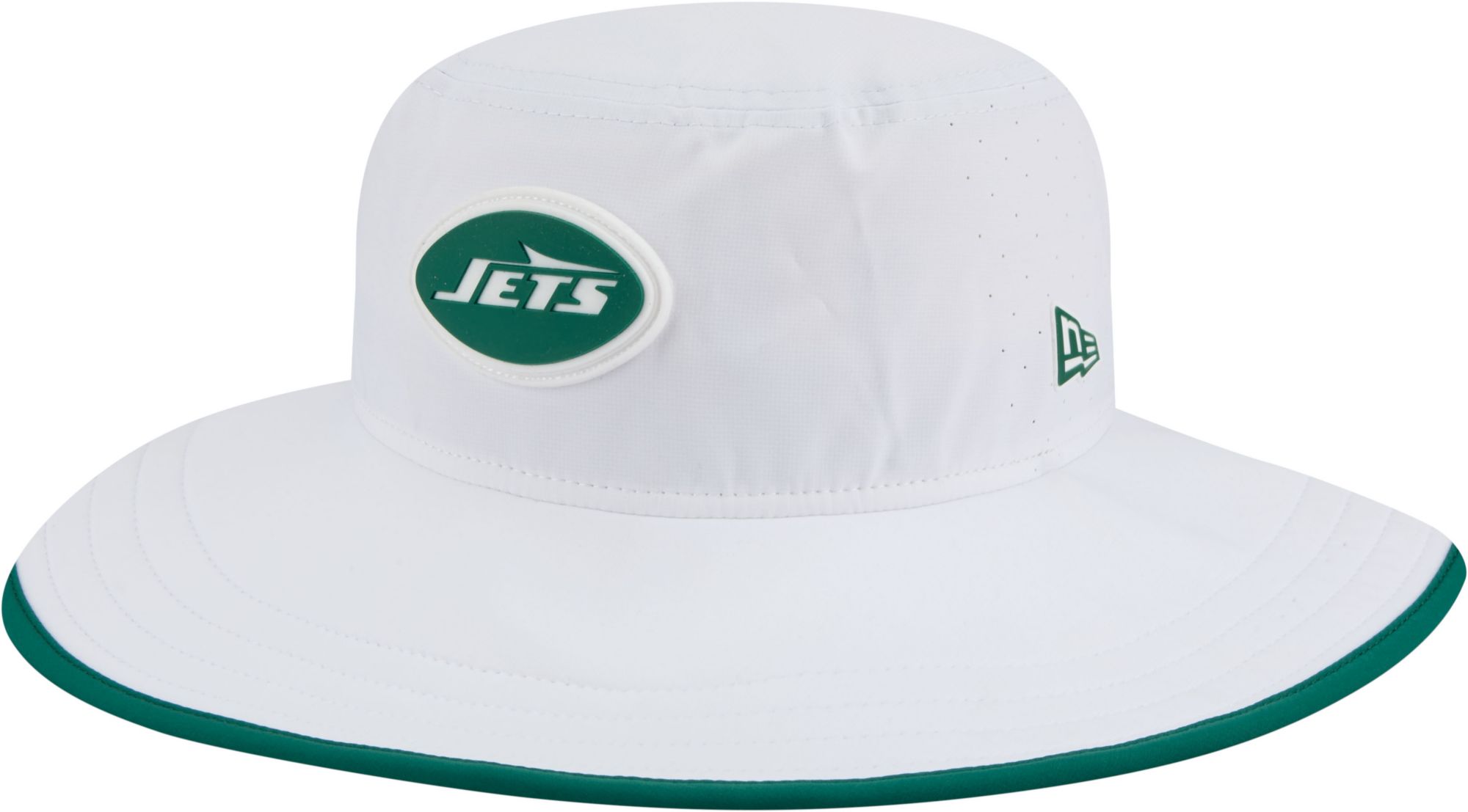 New Era Adult New York Jets Training Camp 2025 Panama White Adjustable Bucket Hat product image