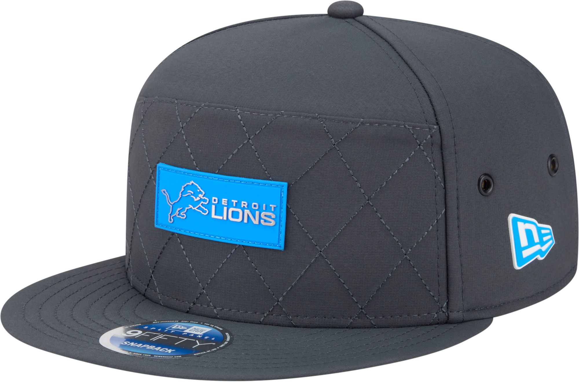 New Era Adult Detroit Lions Charcoal Sideline 9Fifty Adjustable Snapback Hat product image
