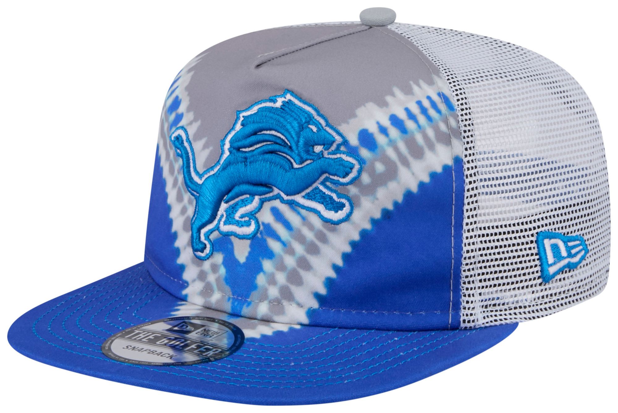 New Era Adult Detroit Lions Tie Dye Golfer Snapback Hat product image