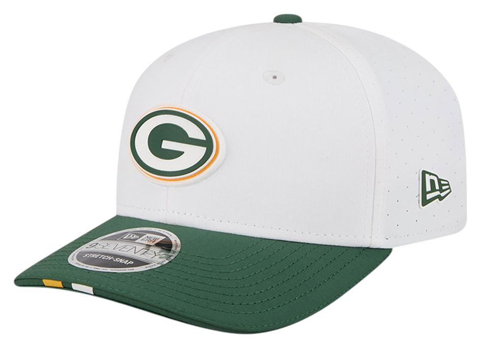 New Era Adult Green Bay Packers Training Camp 2025 White 9Seventy Adjustable Hat product image