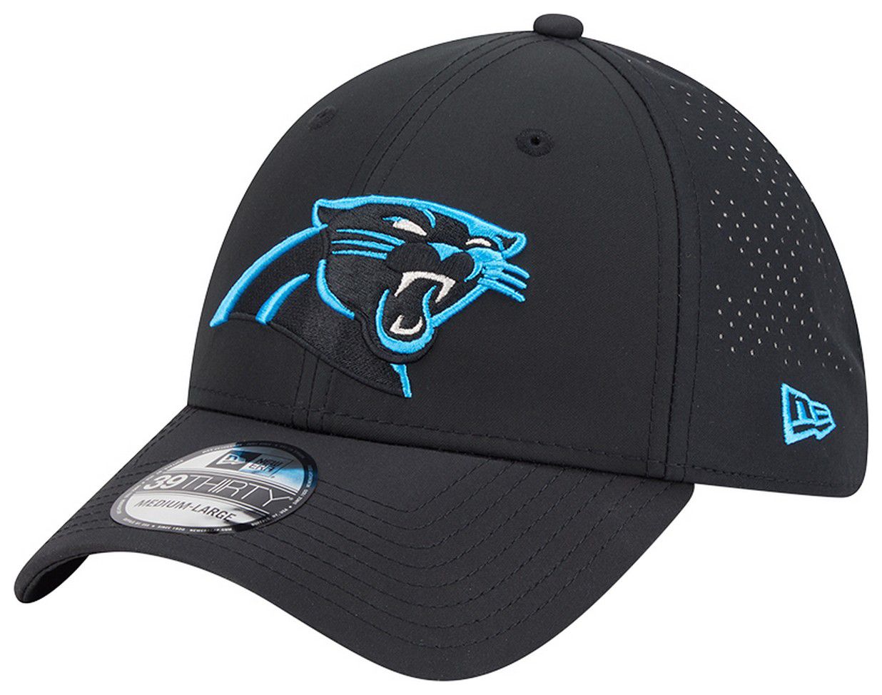 New Era Adult Carolina Panthers Black Night 39Thirty Stretch Fit Hat product image