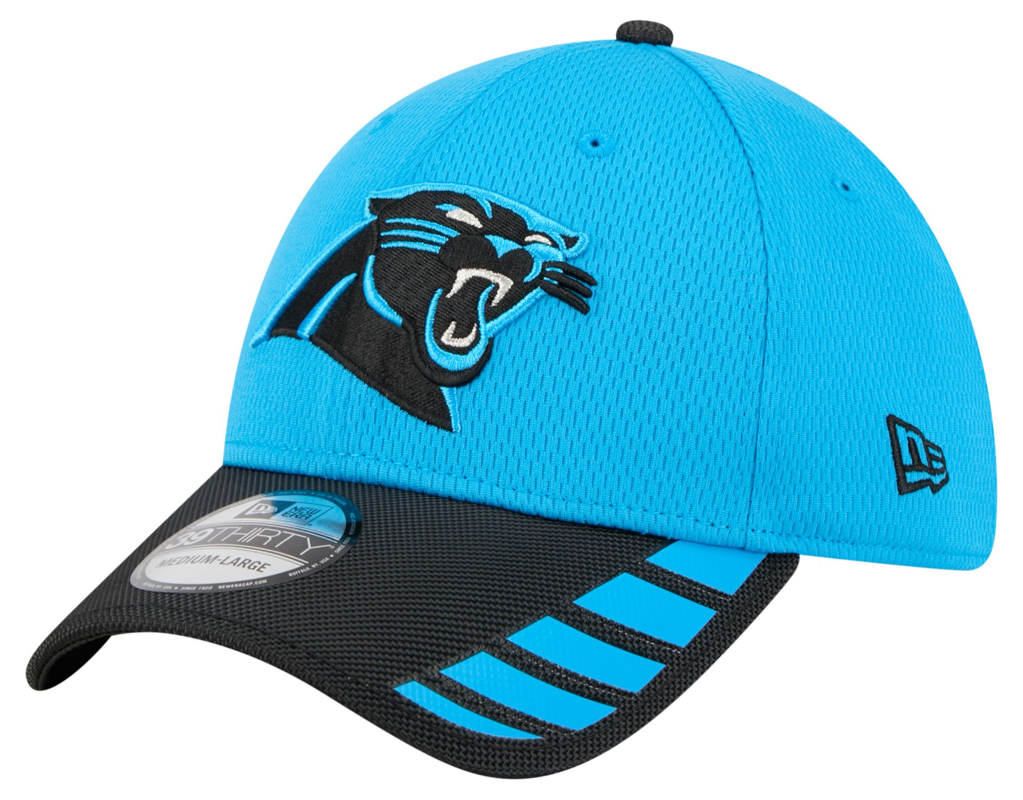 New Era Adult Carolina Panthers Blue Visor Hit 39Thirty Stretch Fit Hat product image