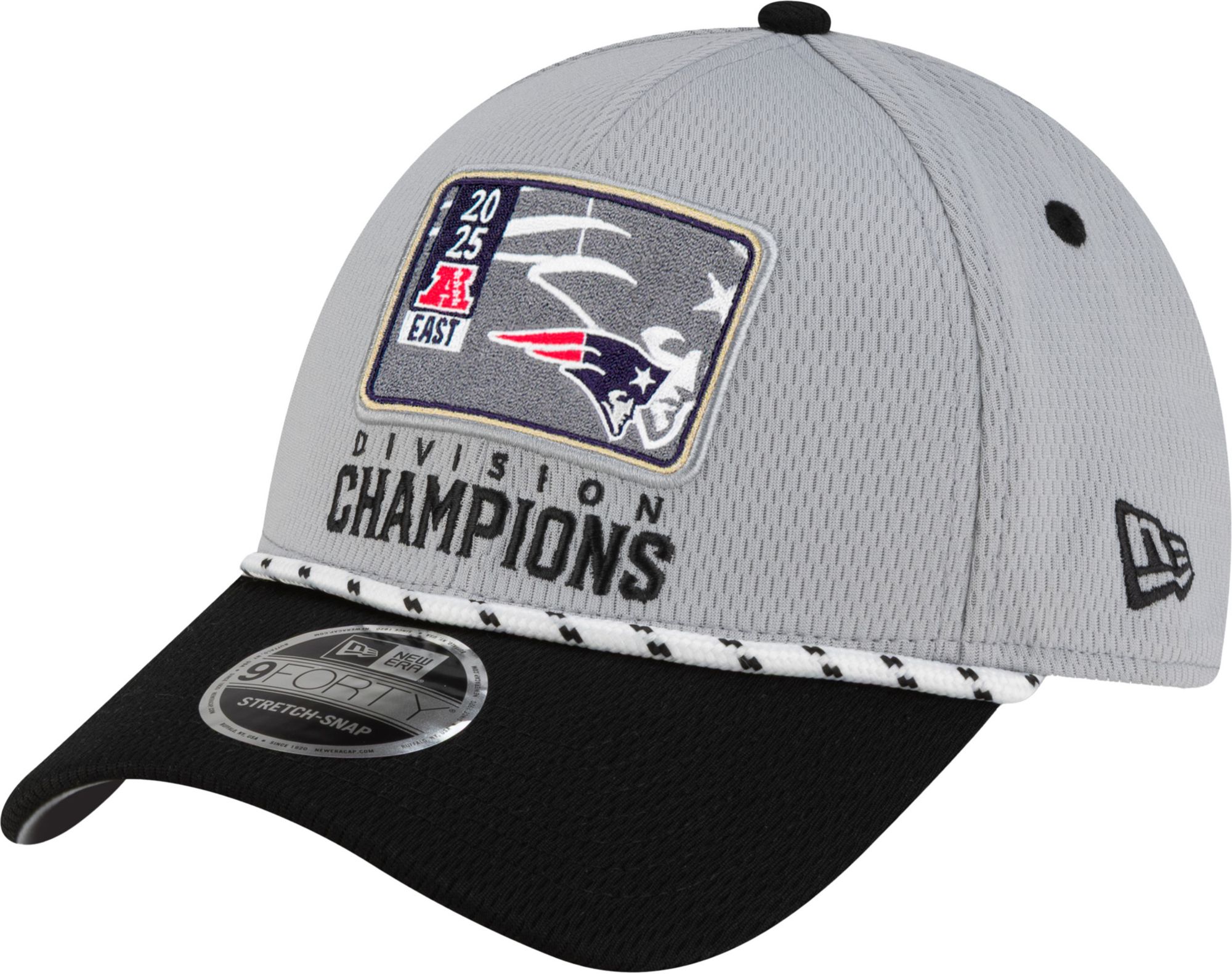 New Era Adult AFC East Champions 2025 New England Patriots Locker Room 9Forty Adjustable Hat product image