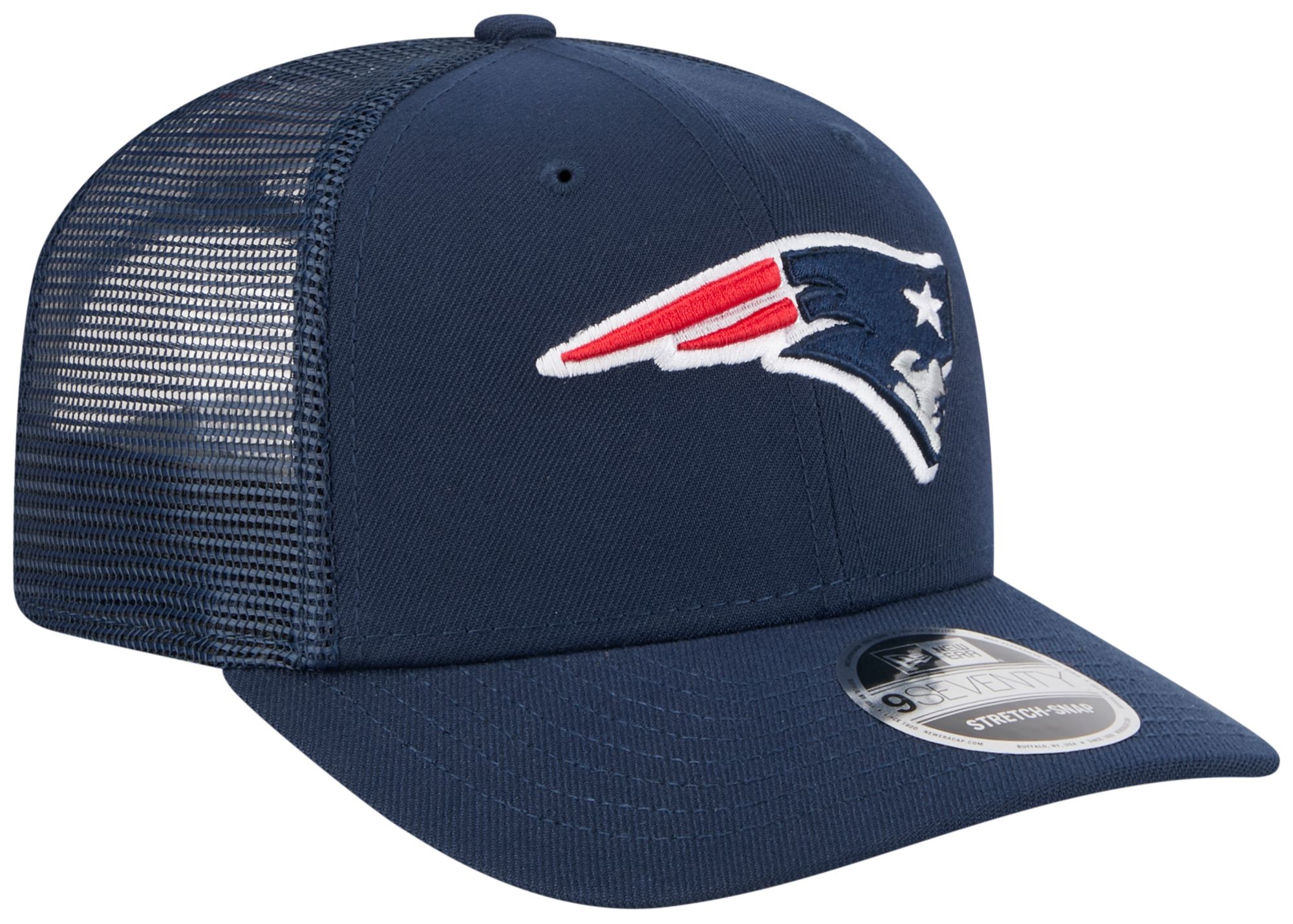 New Era Adult New England Patriots Navy 9Seventy Adjustable Trucker Hat product image