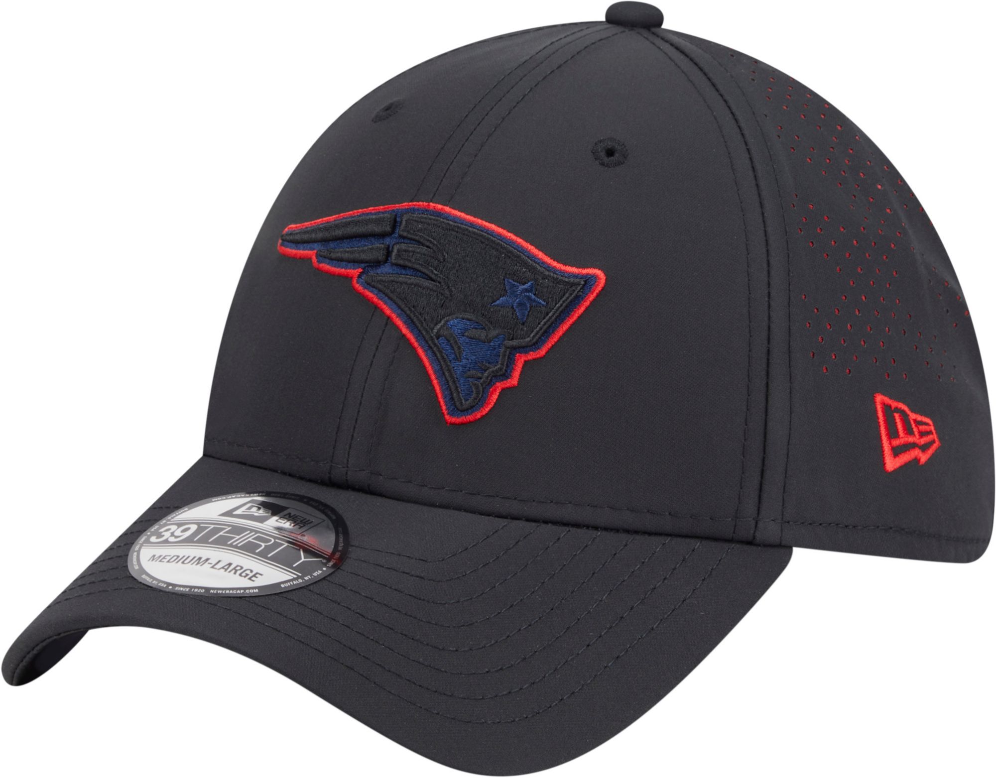 New Era Adult New England Patriots Black Night 39Thirty Stretch Fit Hat product image