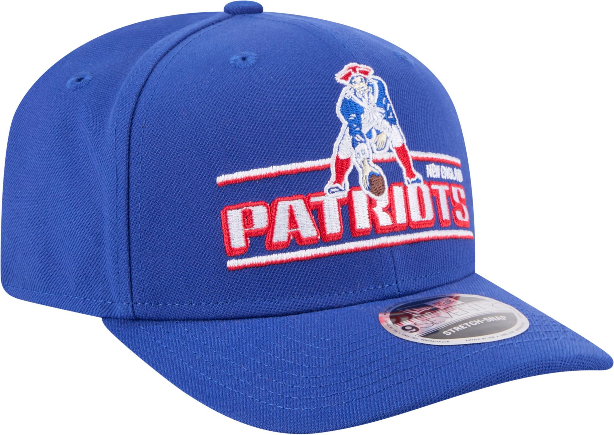 New Era Adult New England Patriots Stated Throwback Blue 9seventy Adjustable Hat product image