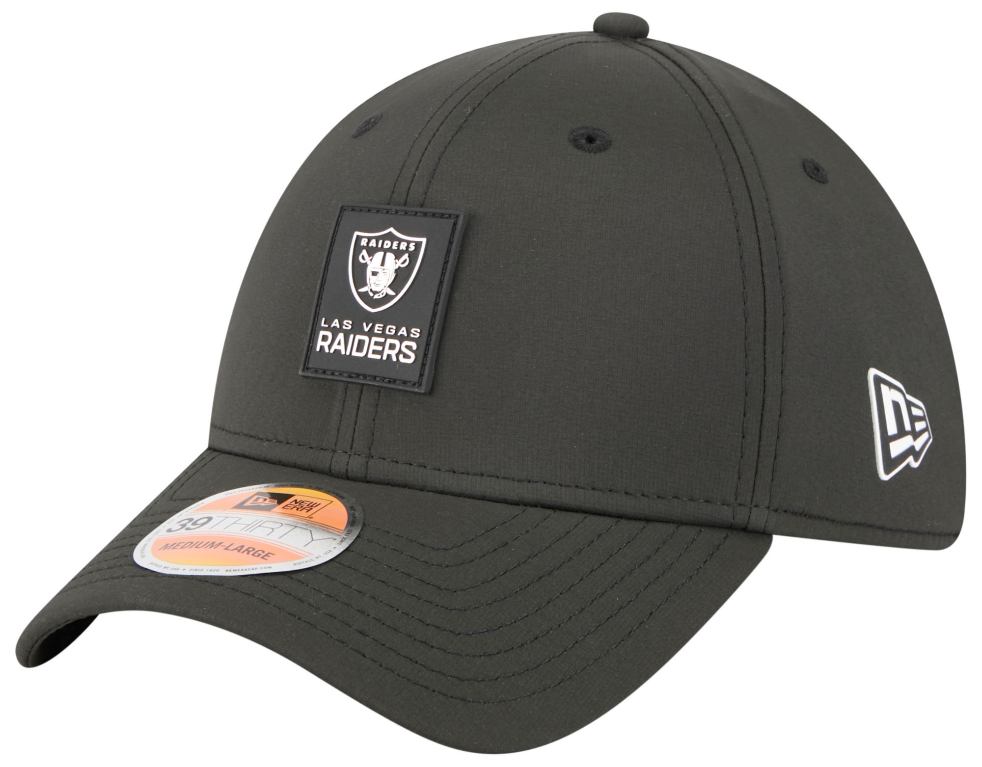 New Era Adult Las Vegas Raiders Sideline 2025 Black 39Thirty Stretch Fit Hat product image