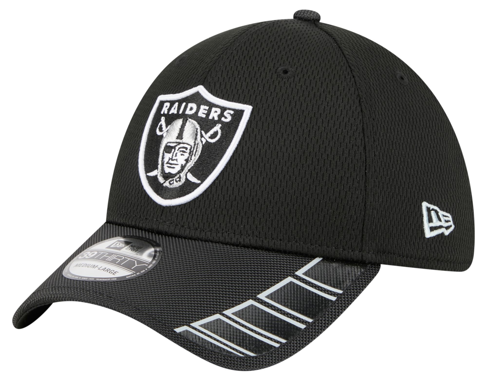 New Era Adult Las Vegas Raiders Black Visor Hit 39Thirty Stretch Fit Hat product image