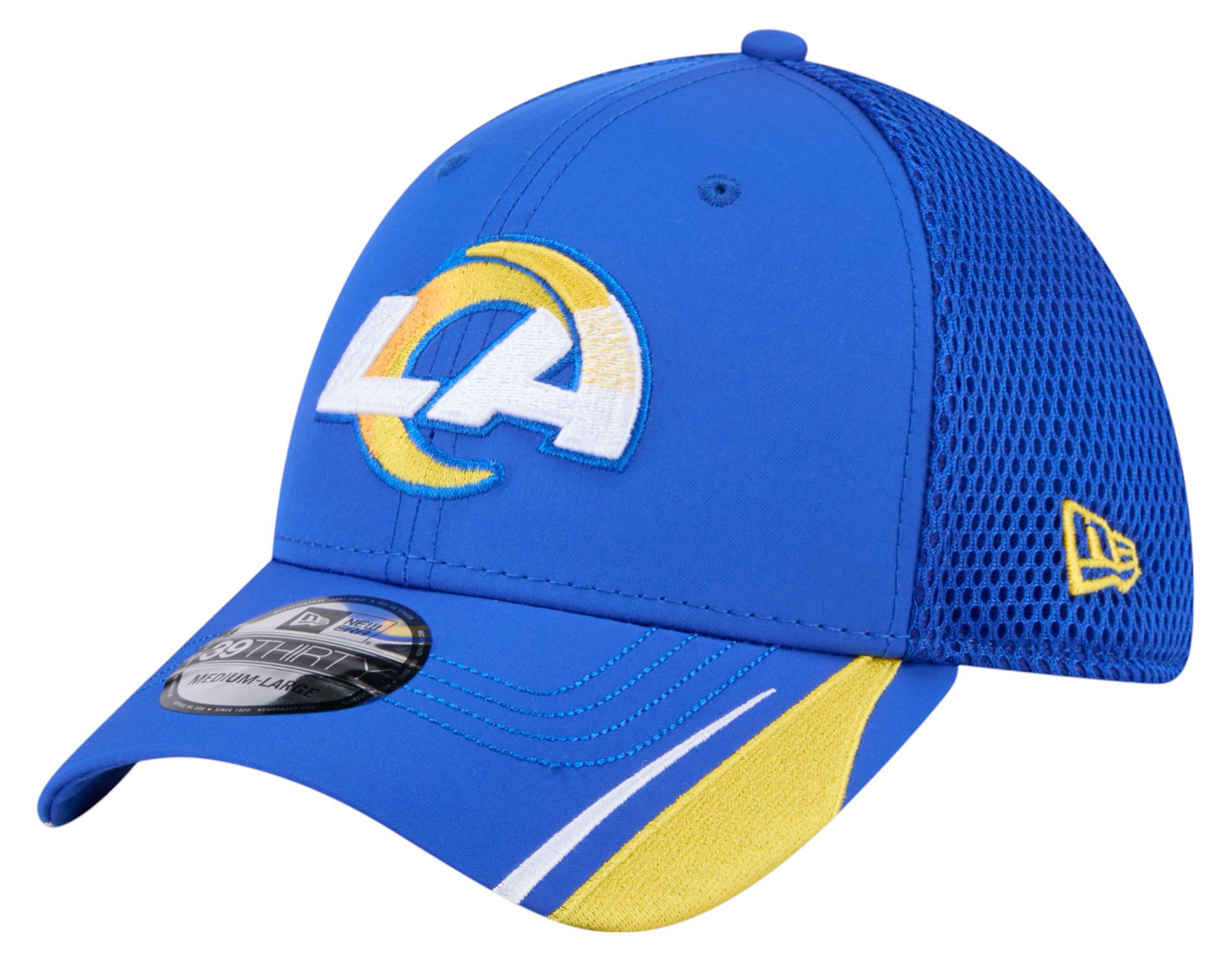 New Era Adult Los Angeles Rams Blue Linear 39Thirty Adjustable Hat product image