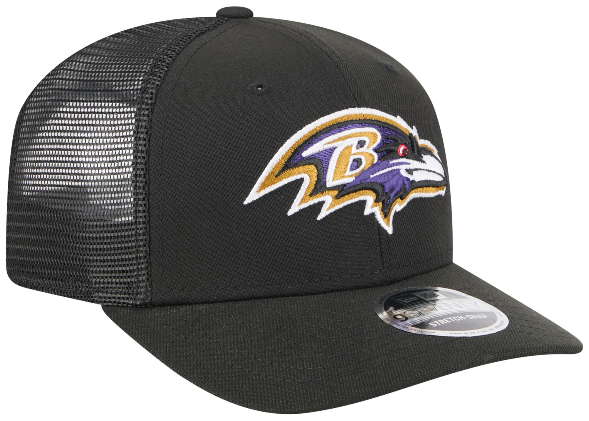 New Era Adult Baltimore Ravens Black 9Seventy Adjustable Trucker Hat product image