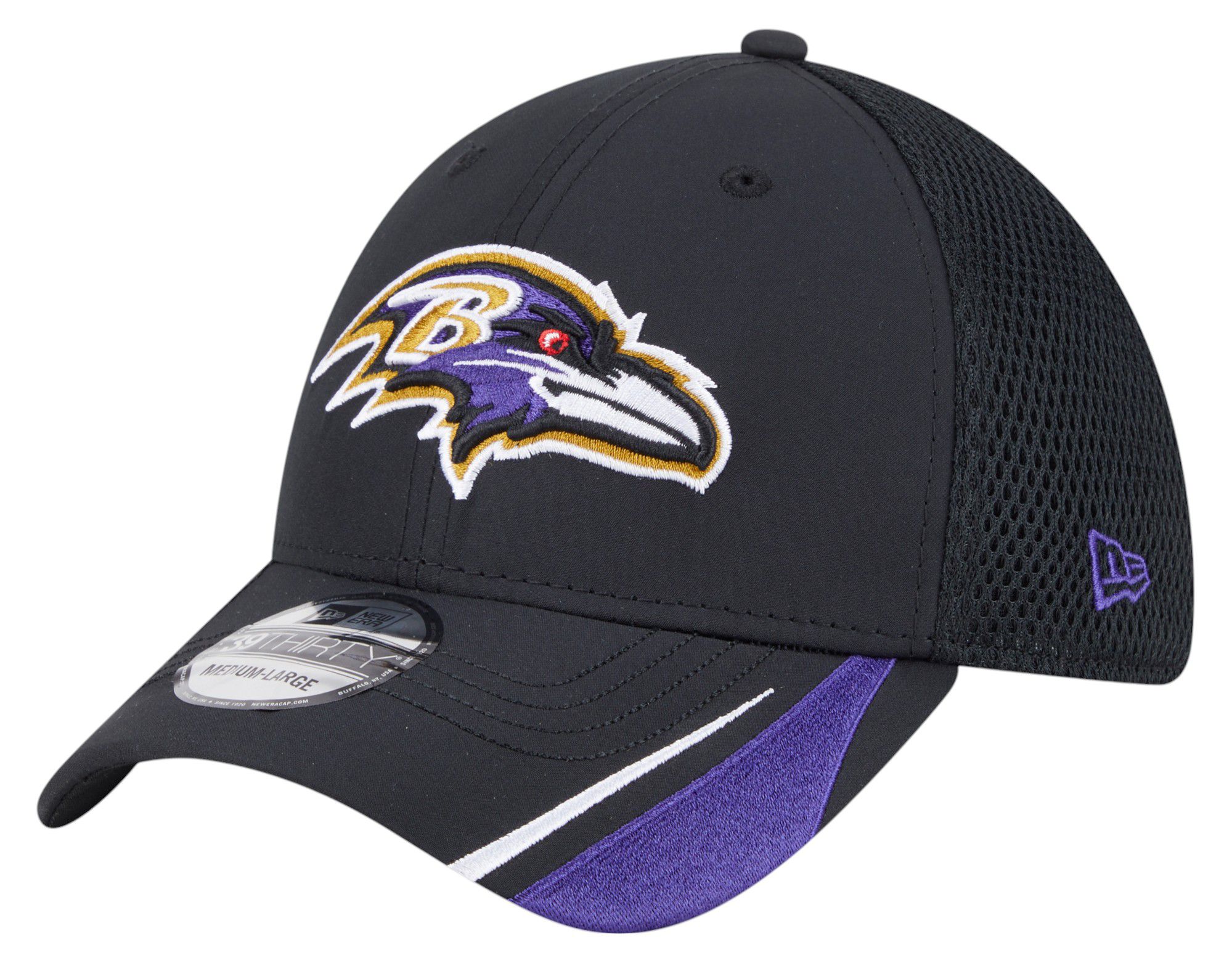 New Era Adult Baltimore Ravens Black Linear 39Thirty Adjustable Hat product image
