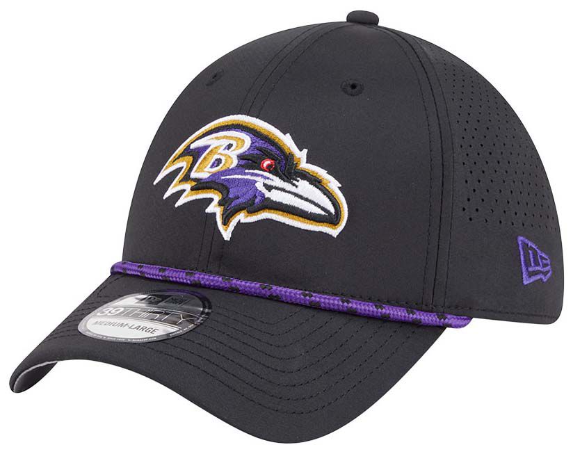 New Era Adult Baltimore Ravens Black Perfect 39Thirty Stretch Fit Hat product image