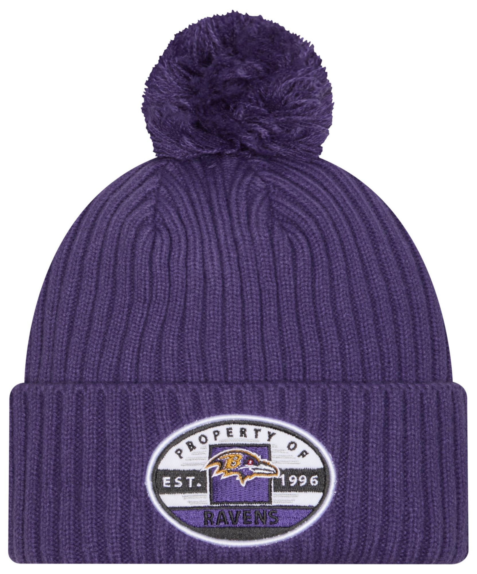 New Era Adult Baltimore Ravens Purple Property Cuffed Knit Beanie product image