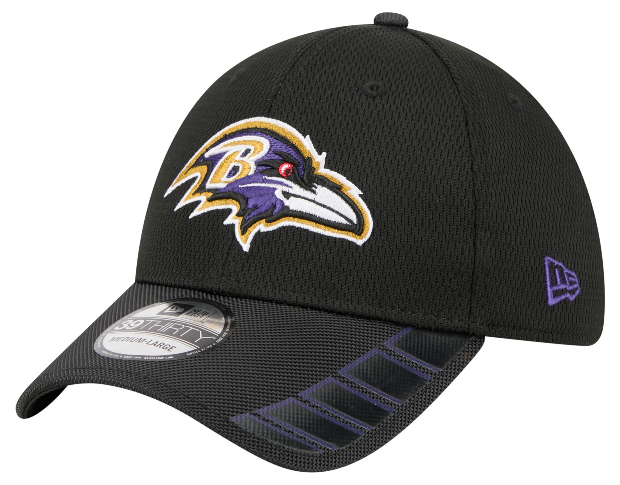 New Era Adult Baltimore Ravens Black Visor Hit 39Thirty Stretch Fit Hat product image