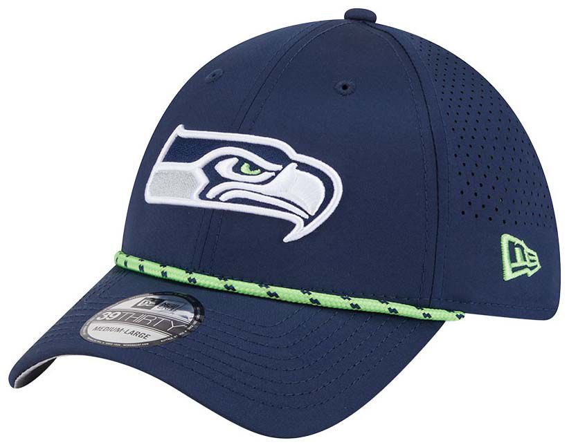 New Era Adult Seattle Seahawks Navy Perfect 39Thirty Stretch Fit Hat product image