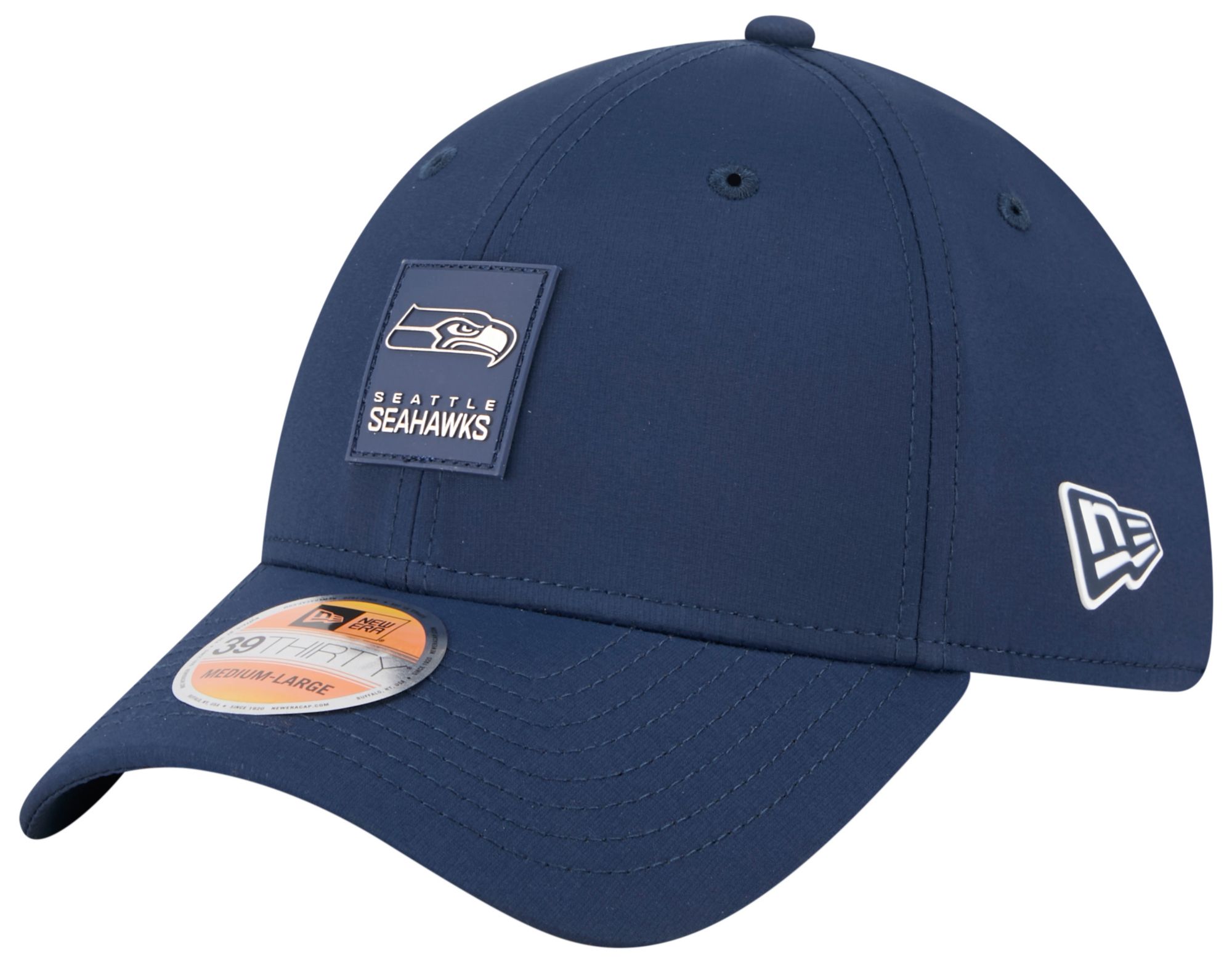 New Era Adult Seattle Seahawks Sideline 2025 Dark Blue 39Thirty Stretch Fit Hat product image