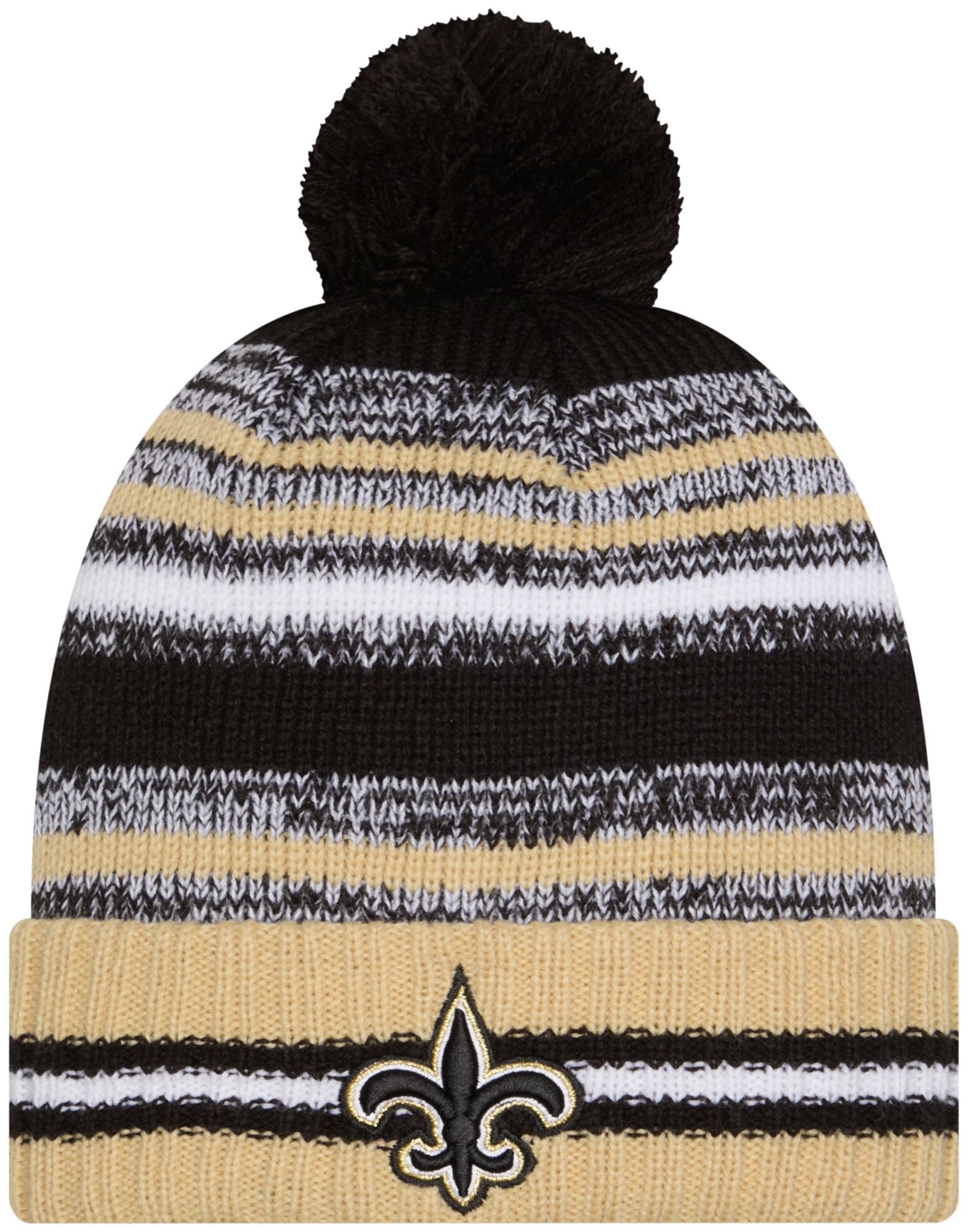 New Era Adult New Orleans Saints Black Cheer Knit Hat product image