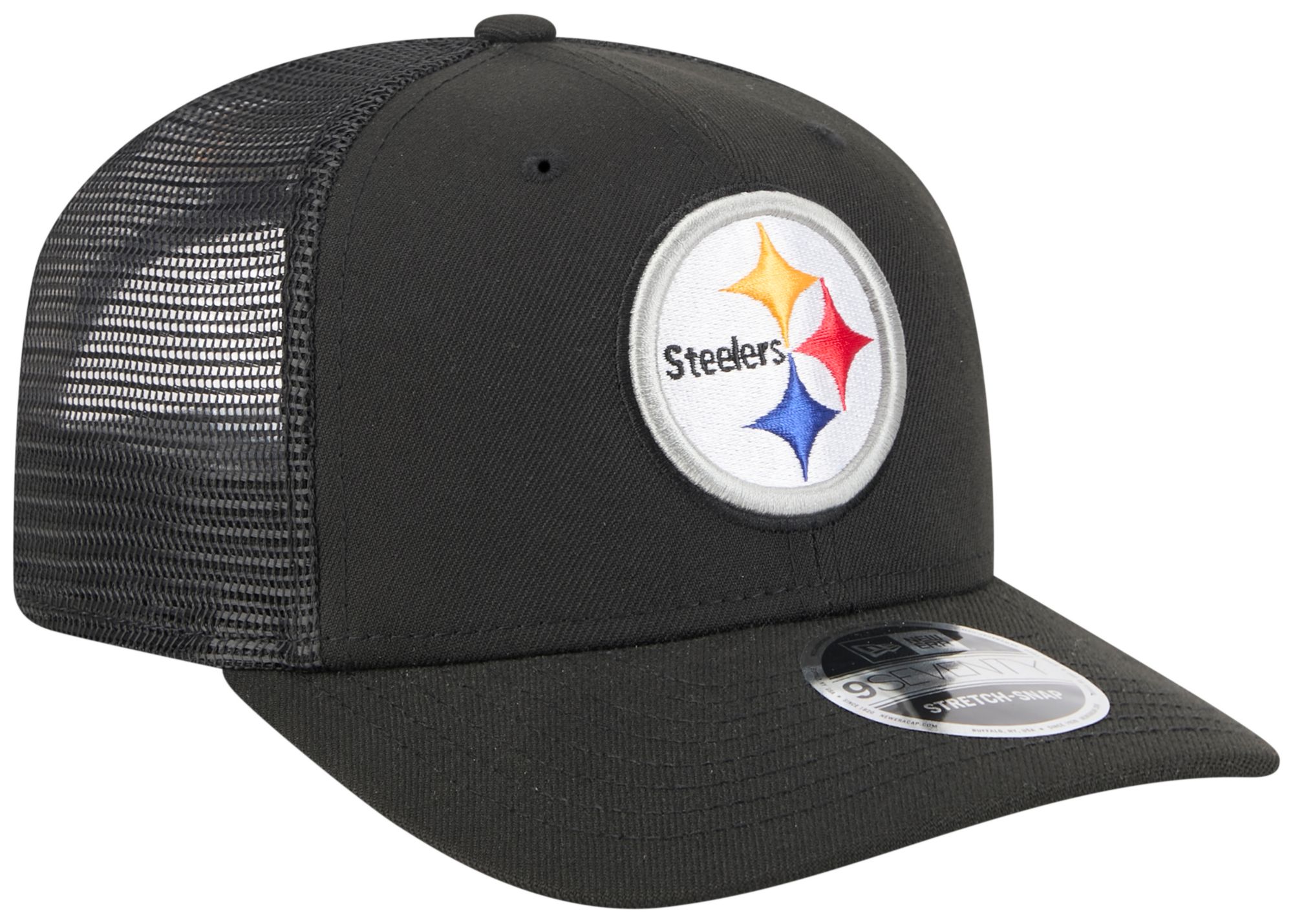 New Era Adult Pittsburgh Steelers Black 9Seventy Adjustable Trucker Hat product image