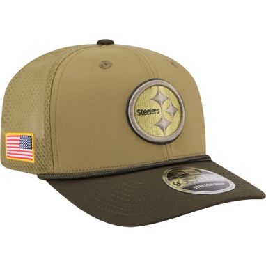 sorry, New Era Adult Pittsburgh Steelers Dark Moss Salute To Service 2025 9Seventy Adjustable Stretch-Snap Hat is currently out of stock