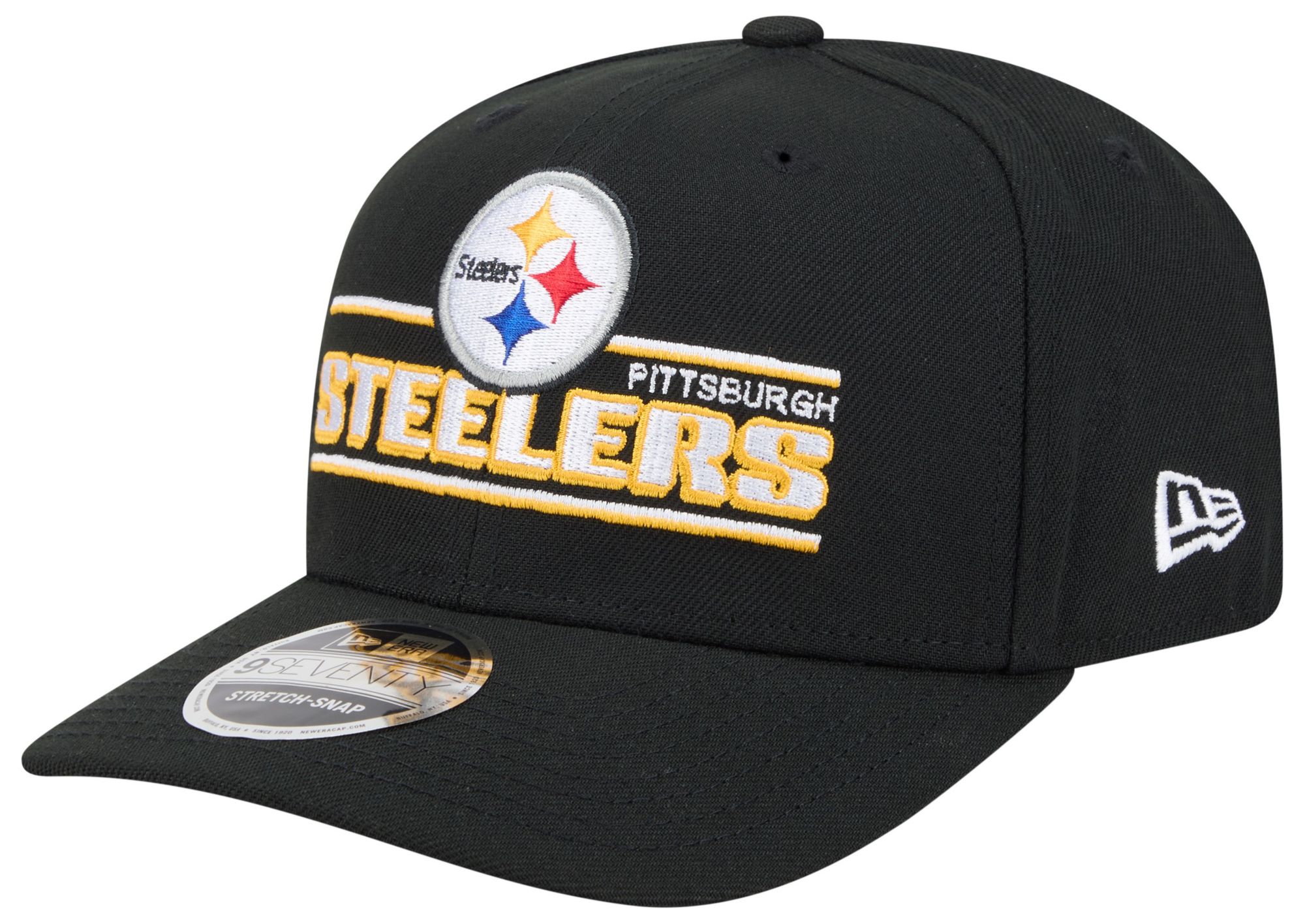 New Era Adult Pittsburgh Steelers Stated Black 9seventy Adjustable Hat product image