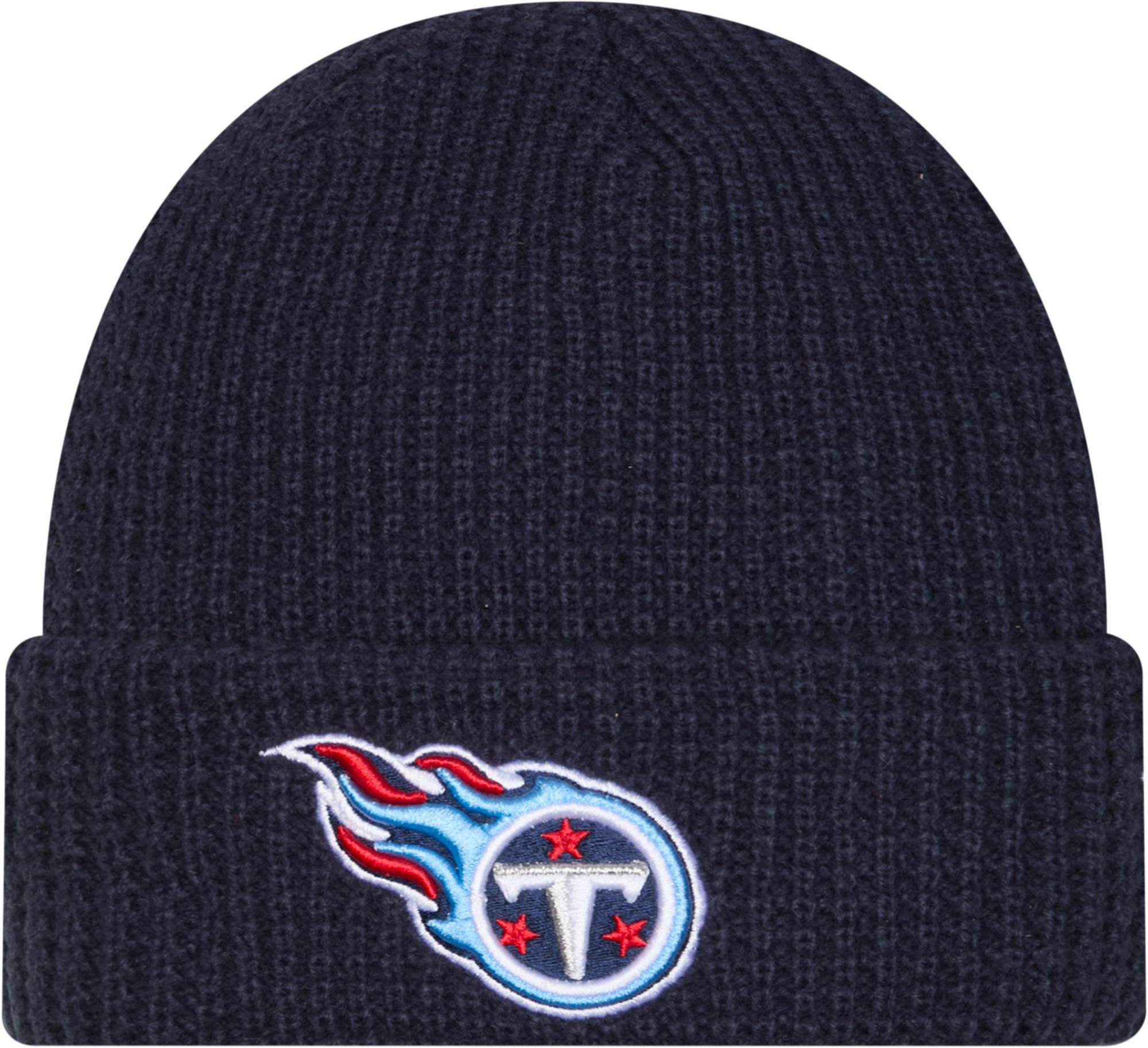 New Era Adult Tennessee Titans Blue Waffle Knit Beanie product image