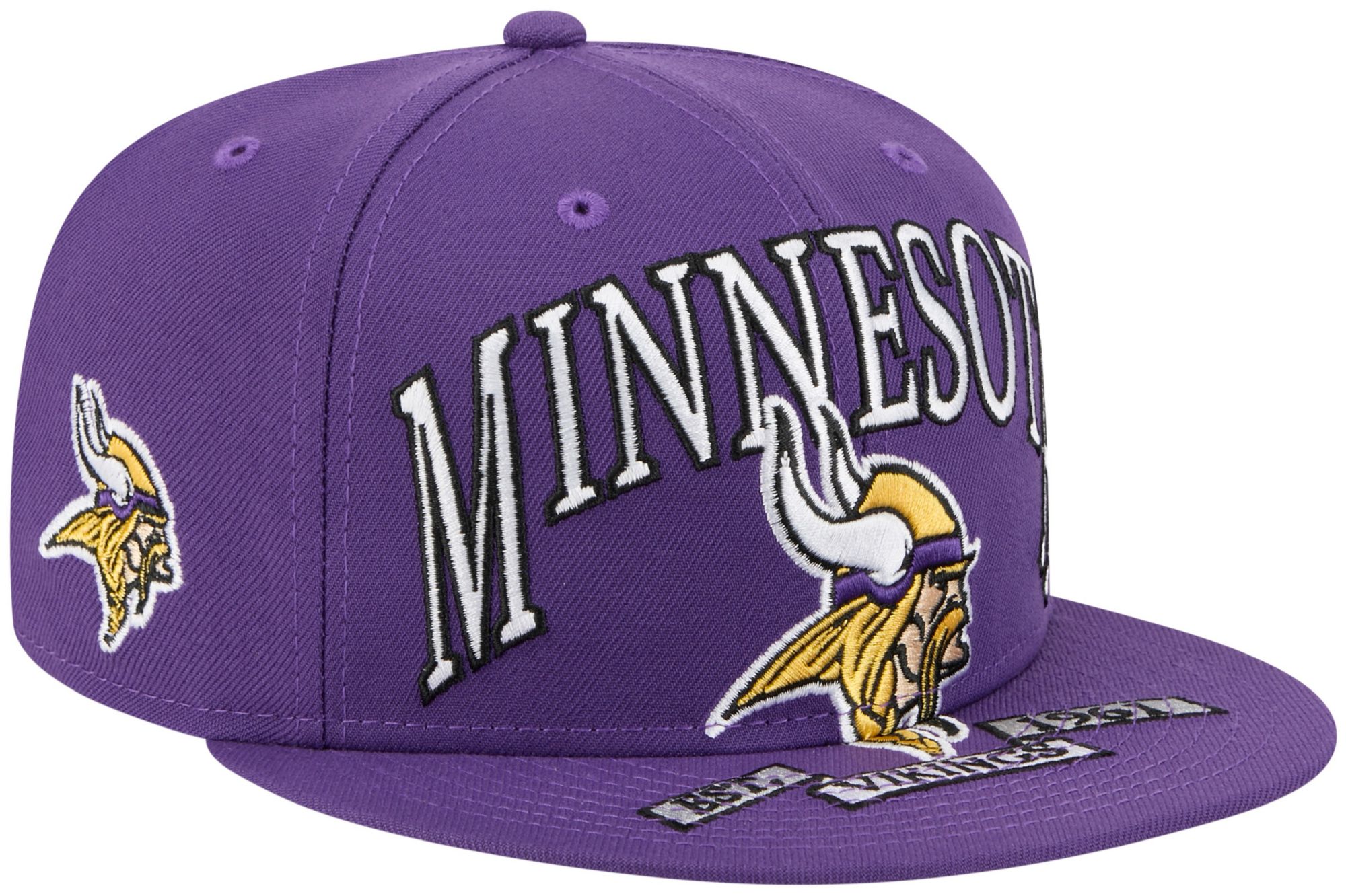 New Era Adult Minnesota Vikings Purple Oversized 59Fifty Fitted Hat product image