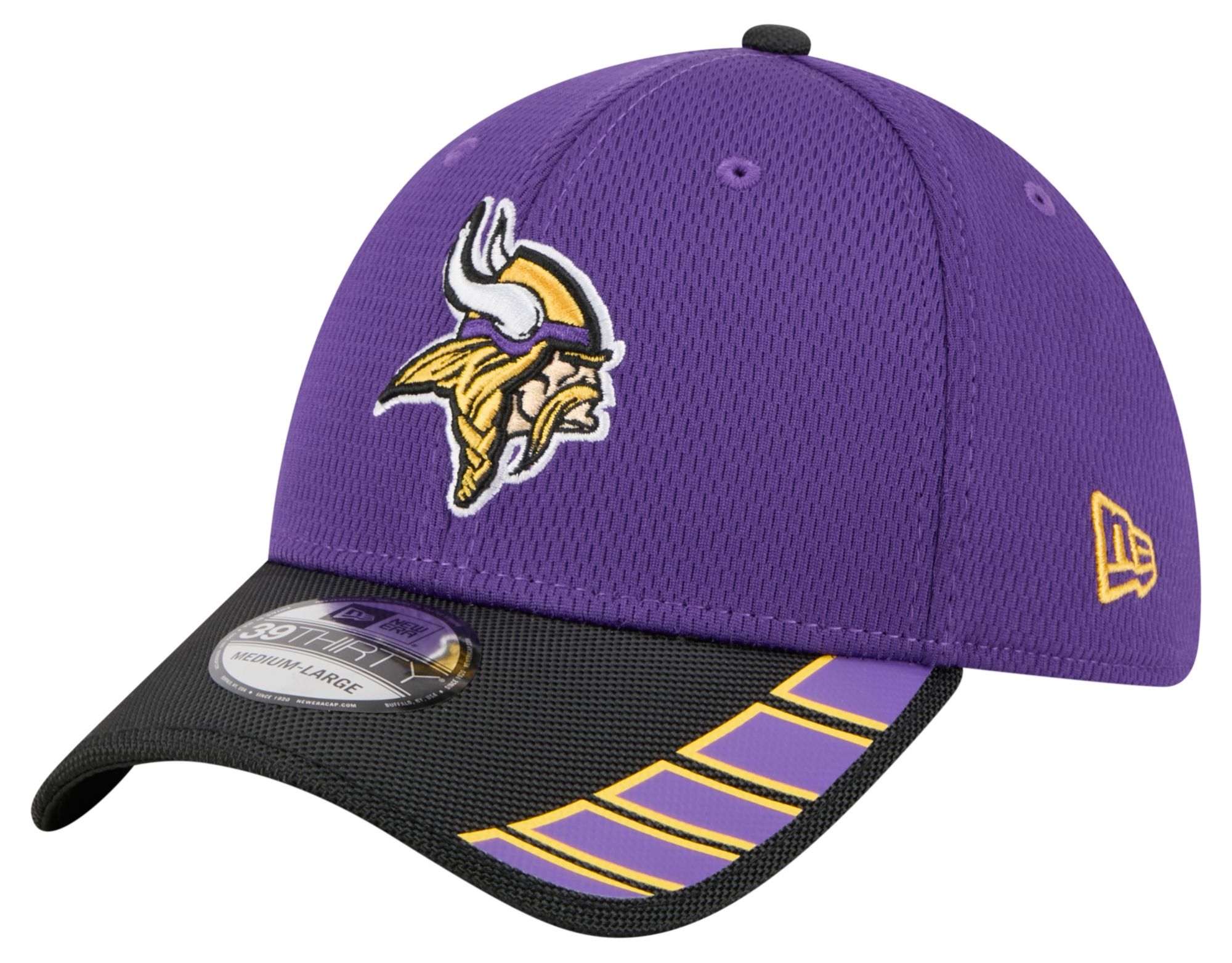 New Era Adult Minnesota Vikings Purple Visor Hit 39Thirty Stretch Fit Hat product image