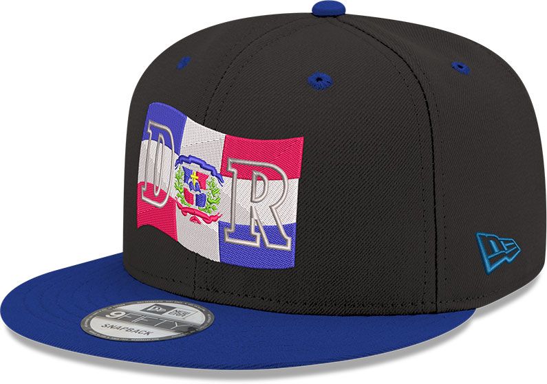 New Era Adult Domincan Republic Black 2Tone Flag Snapback Adjustable Hat product image