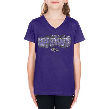 sorry, New Era Girls' Baltimore Ravens Purple Sequin Flip T-Shirt is currently out of stock