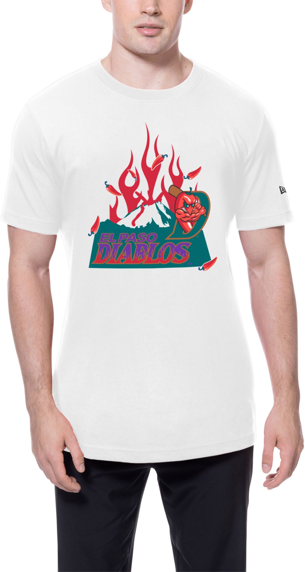 New Era Men's El Paso Chihuahuas White 'Diablos' T-Shirt product image