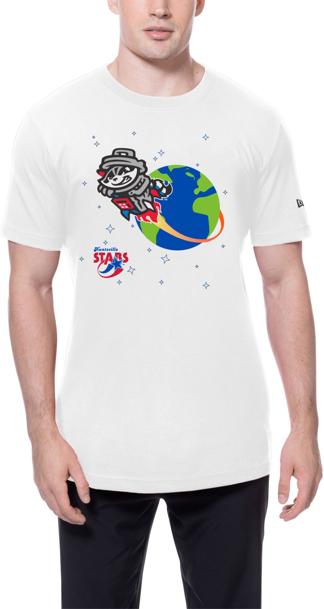 New Era Men's Rocket City Trash Pandas White 'Huntsville Stars' T-Shirt product image